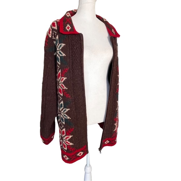 Lane Bryant 100 Wool Winter Cardigan Holiday Sweater size 18/20 GORGEOUS - Picture 5 of 15